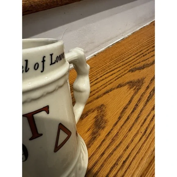 Vtg Gamma Del Of Lower Merion Mug Stein Lady On Handle 1955 Juk-Juk Pennsylvania